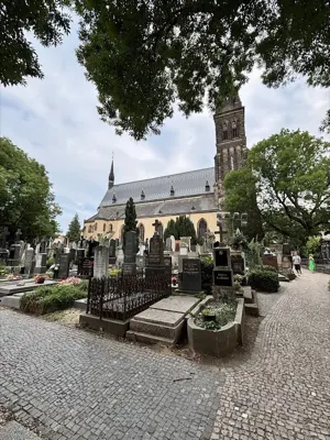 Vyšehradský hřbitov se Slavínem