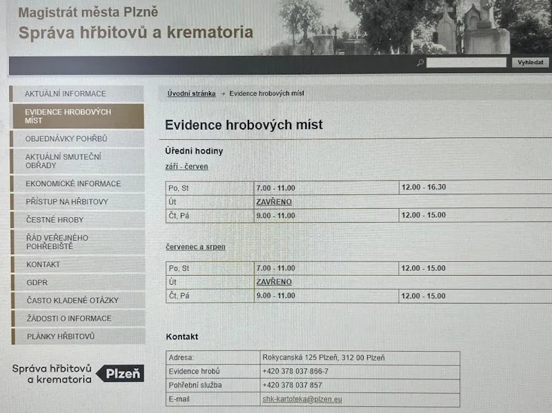 Správa hřbitovů a krematoria města Plzně